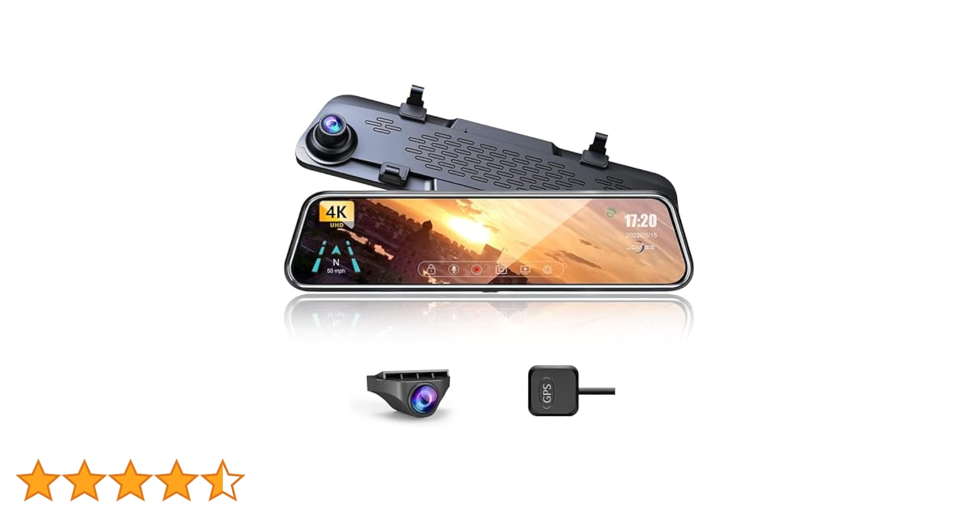 ドライブレコーダー ミラー型 12インチIPS 4K 64GBSD 前後 GPS Amazon.co.jp: ドライブレコーダー ミラー型【2023業界12インチ